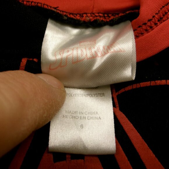 Marvel Spider-Man Miles Morales Black Pullover Hoodie Sweatshirt Boys Kids Sz 6 - Picture 4 of 8